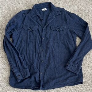 Sonoma Men's Navy Casual Button-Down Shirt